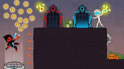 Fire and Water Stickman 2