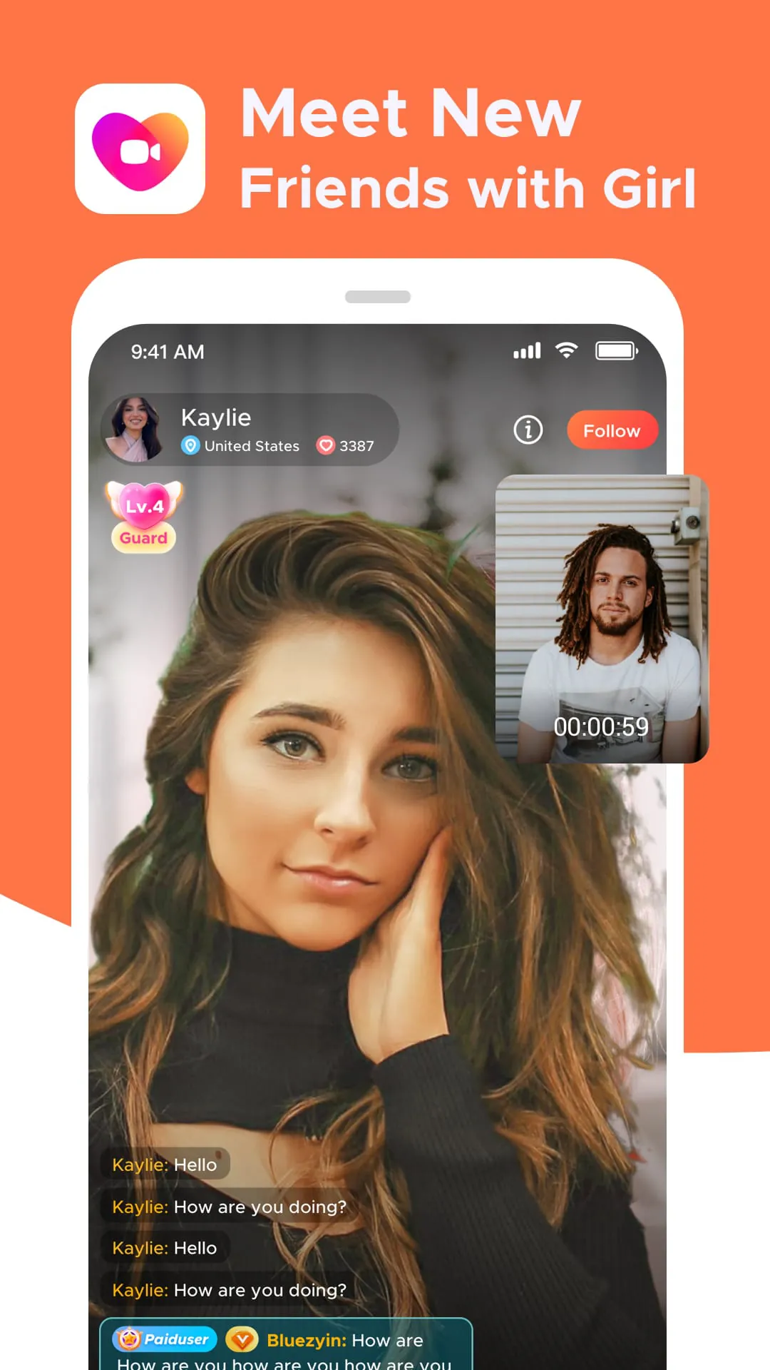 Live Chat Video Call-Whatslive
