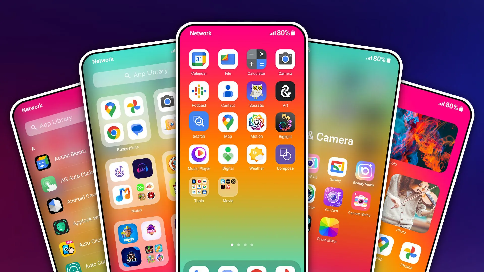 HiPhone Launcher: Clean & Fast