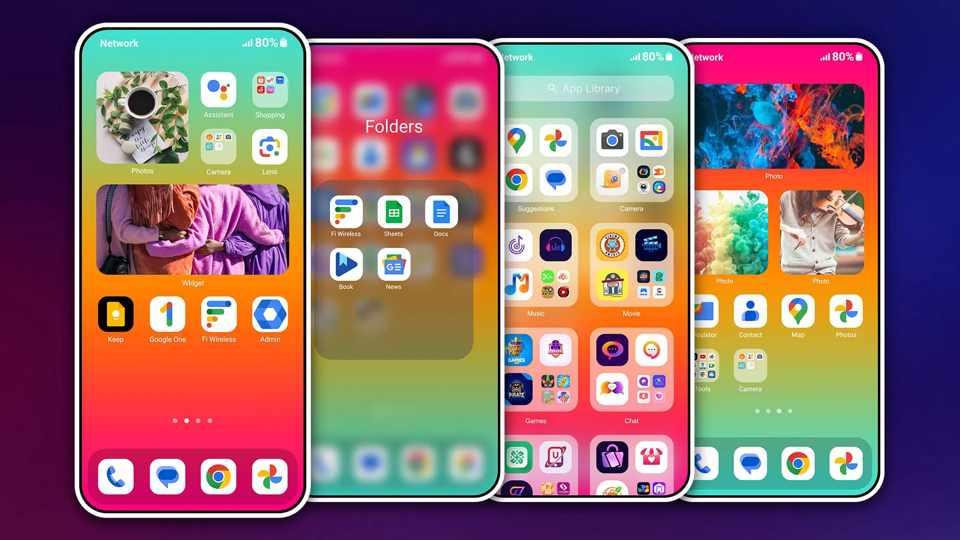 HiPhone Launcher: Clean & Fast
