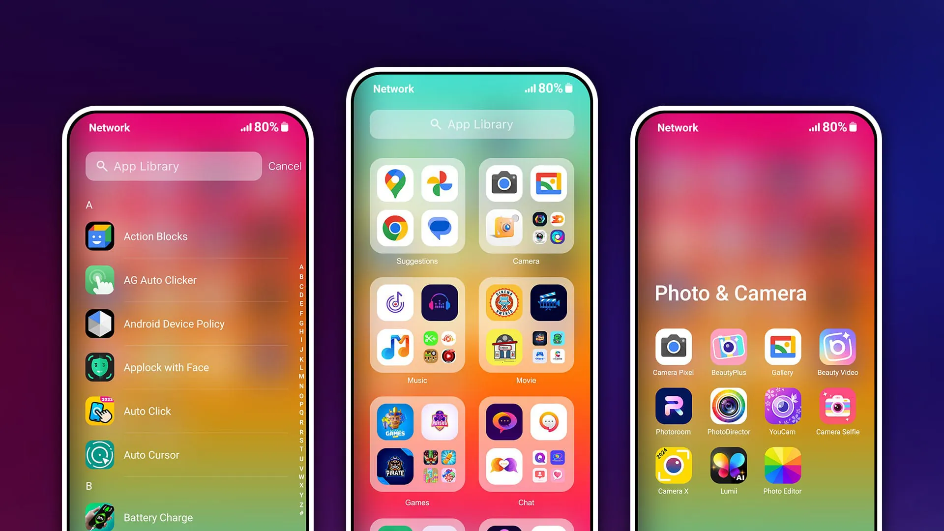 HiPhone Launcher: Clean & Fast