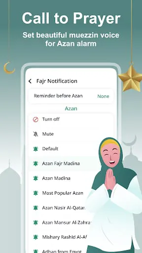 Prayer Time, Azan Alarm, Qibla