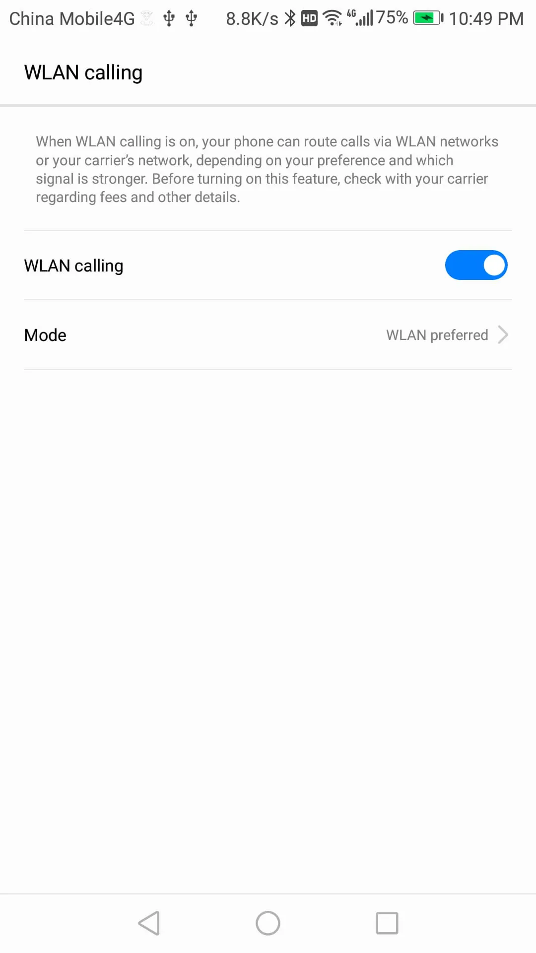 Wifi Calling