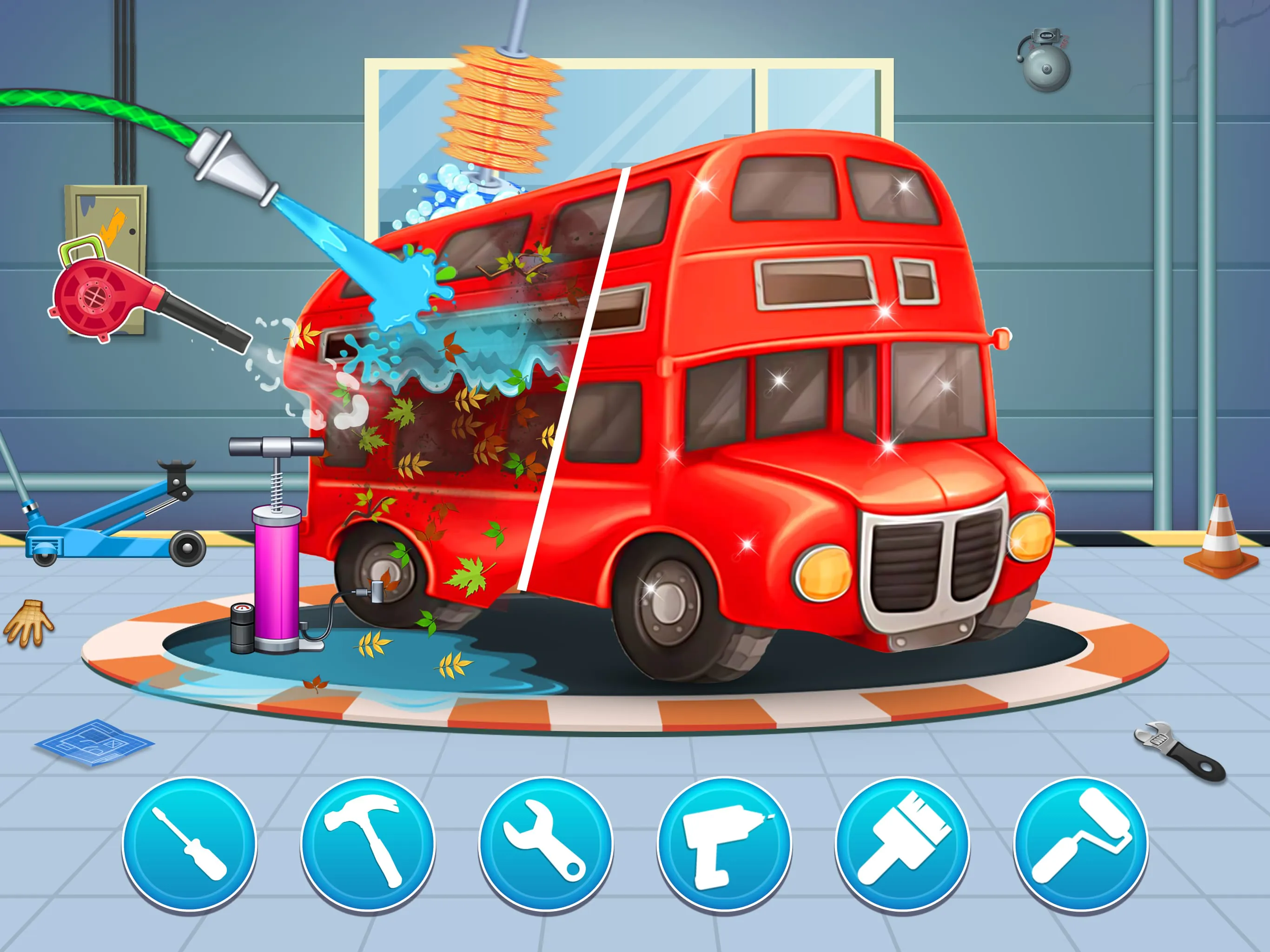 Baby Car Wash Garage Games