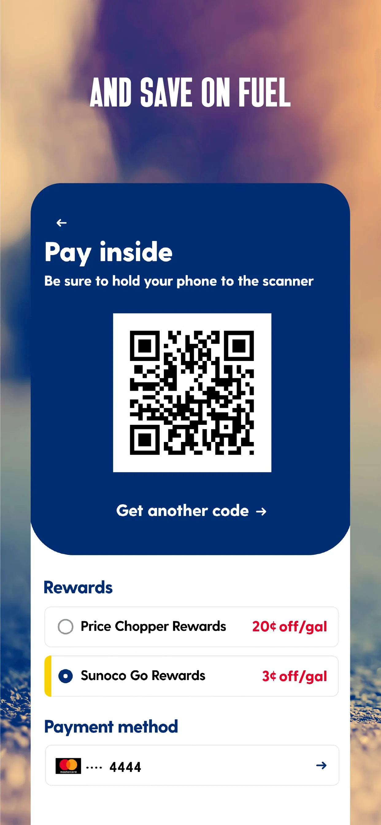 Sunoco: Pay fast & save