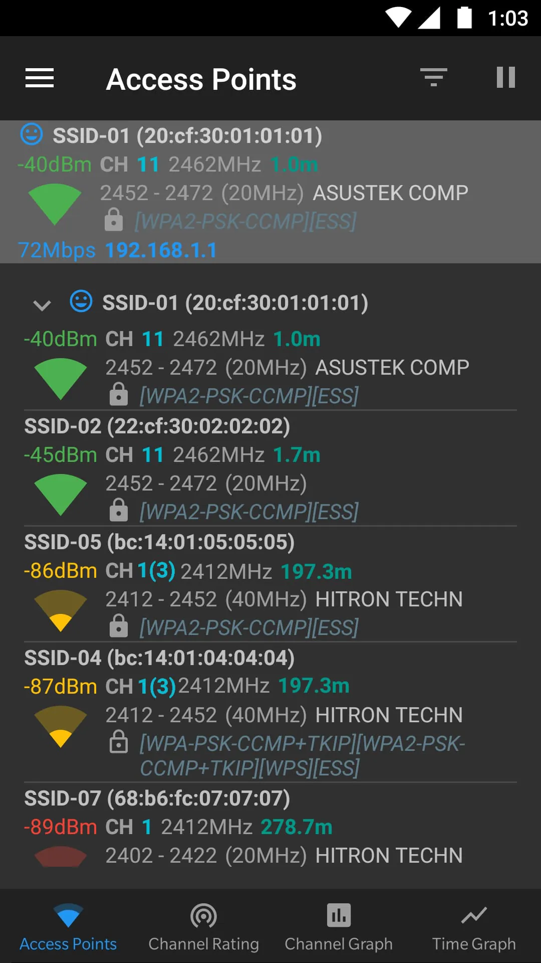 WiFi Analyzer (open-source)