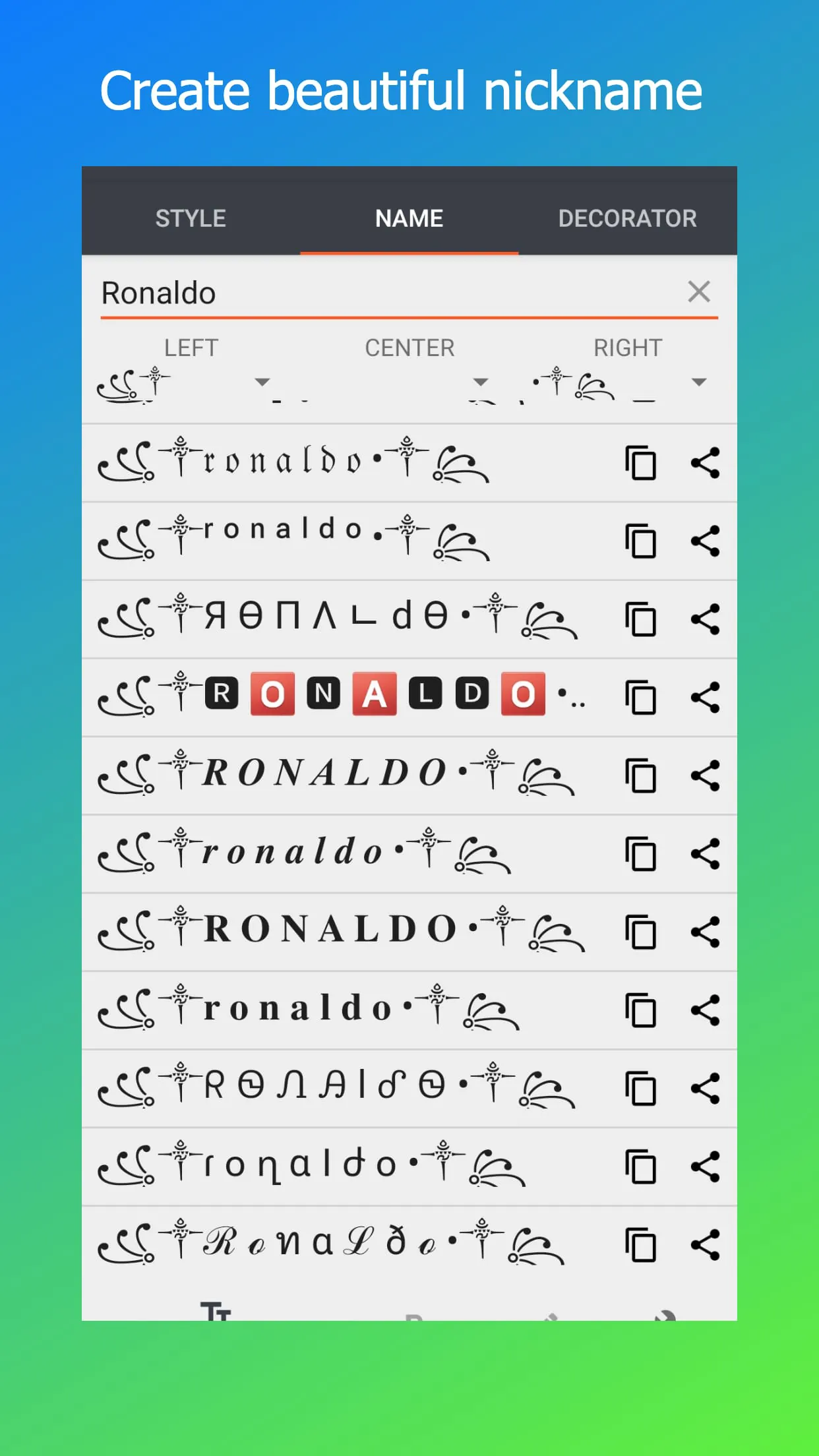 Stylish Text