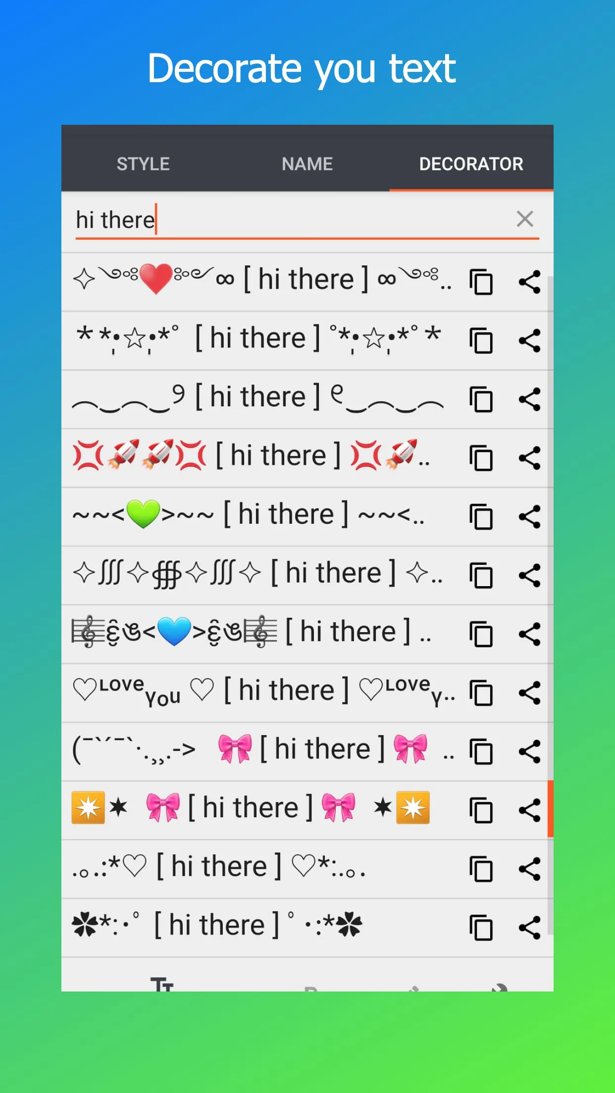 Stylish Text