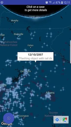 UFO: The USA map