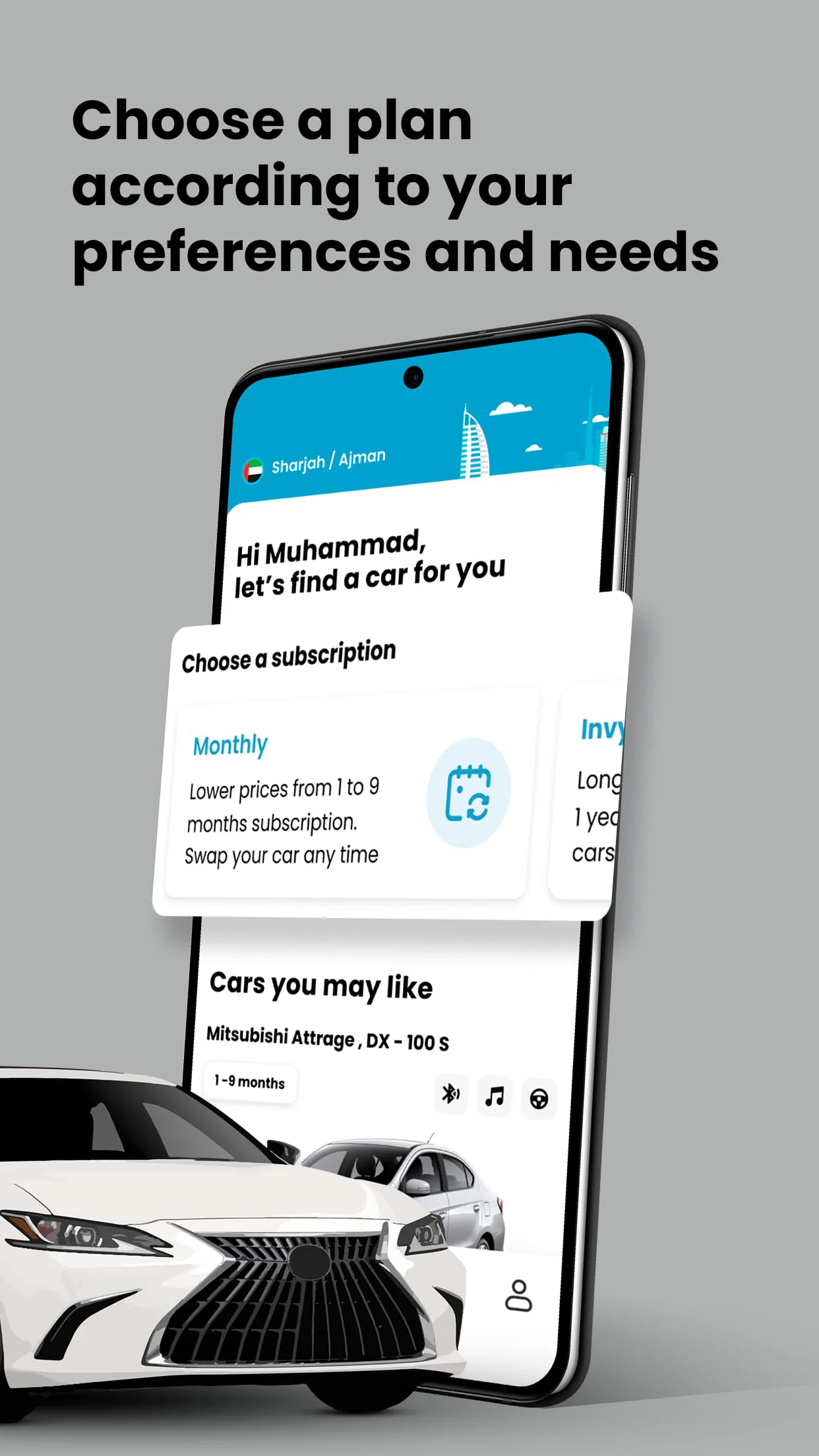 invygo - monthly car rental