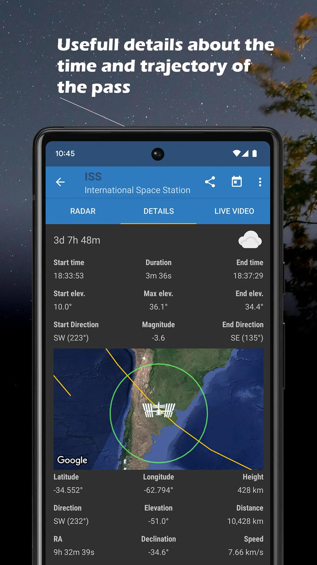 ISS Detector Satellite Tracker