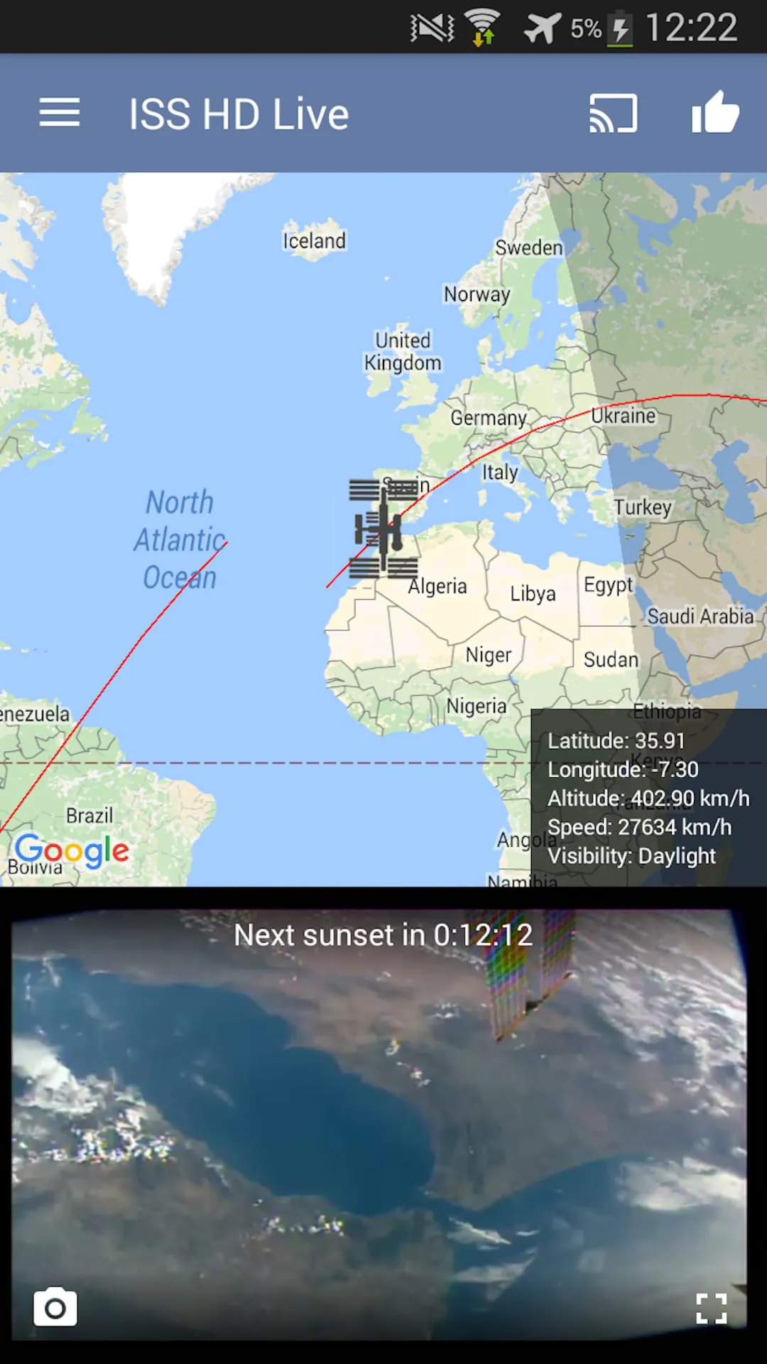 ISS Live Now: View Earth Live