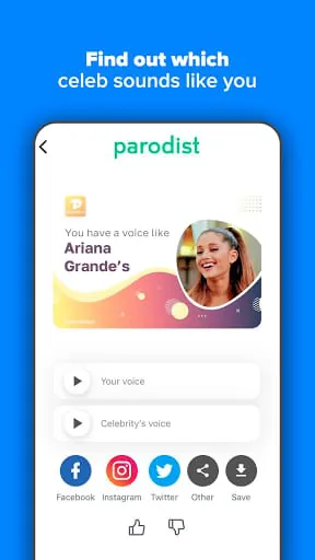 Parodist - celebrity voices