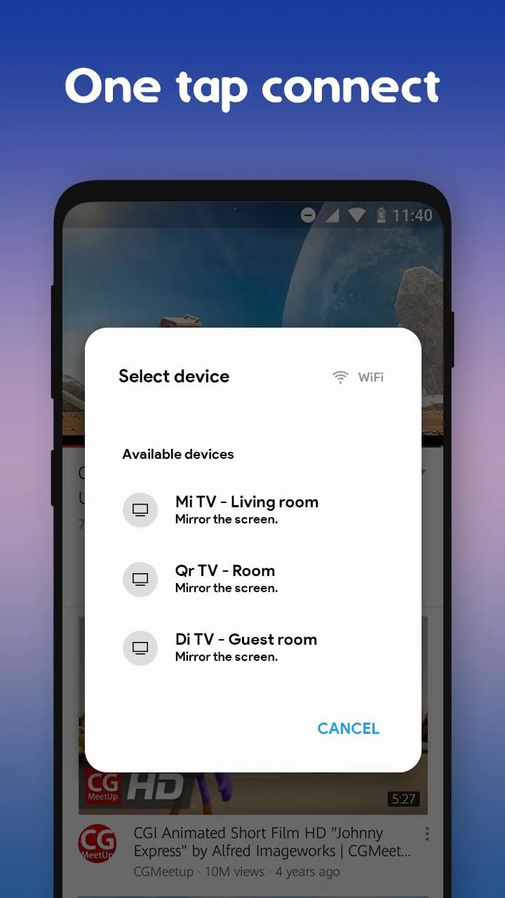 Screen Mirroring - Cast to TV