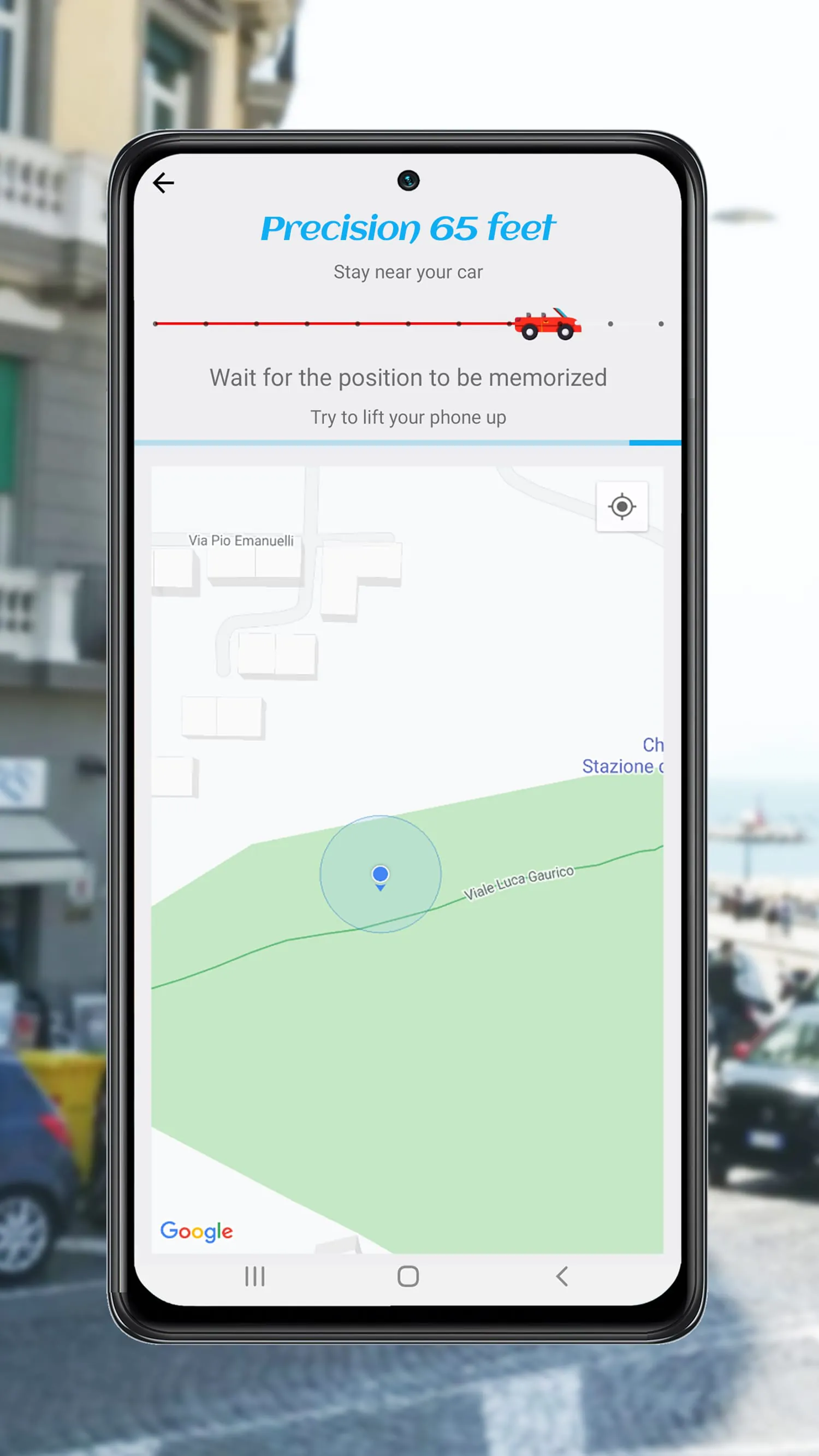 Find parked car - Parking spot