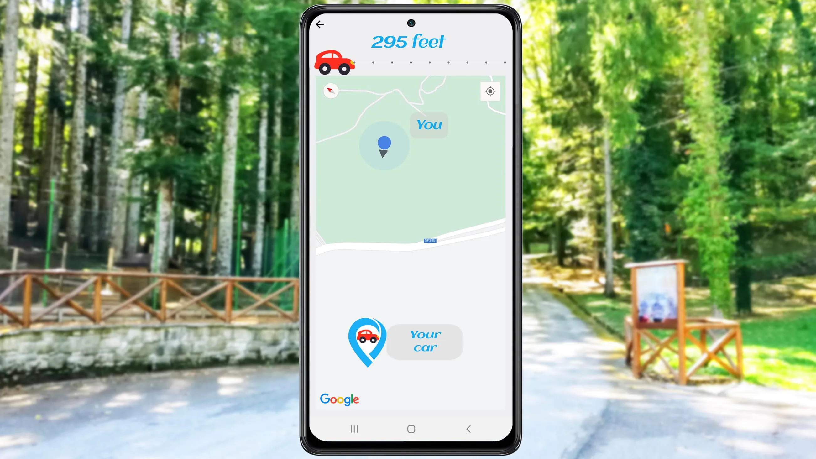 Find parked car - Parking spot