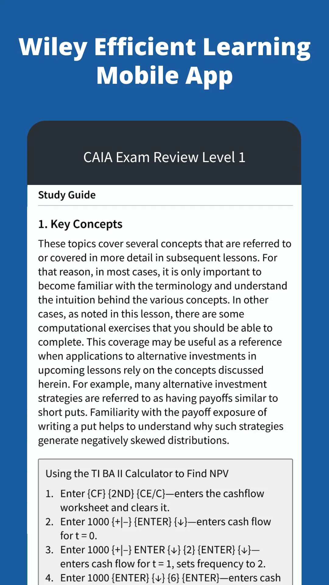 Wiley Exam Learning