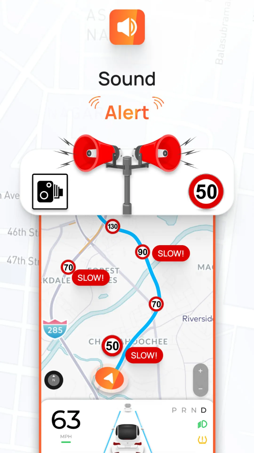 Radar, HUD, Map, Speed Camera