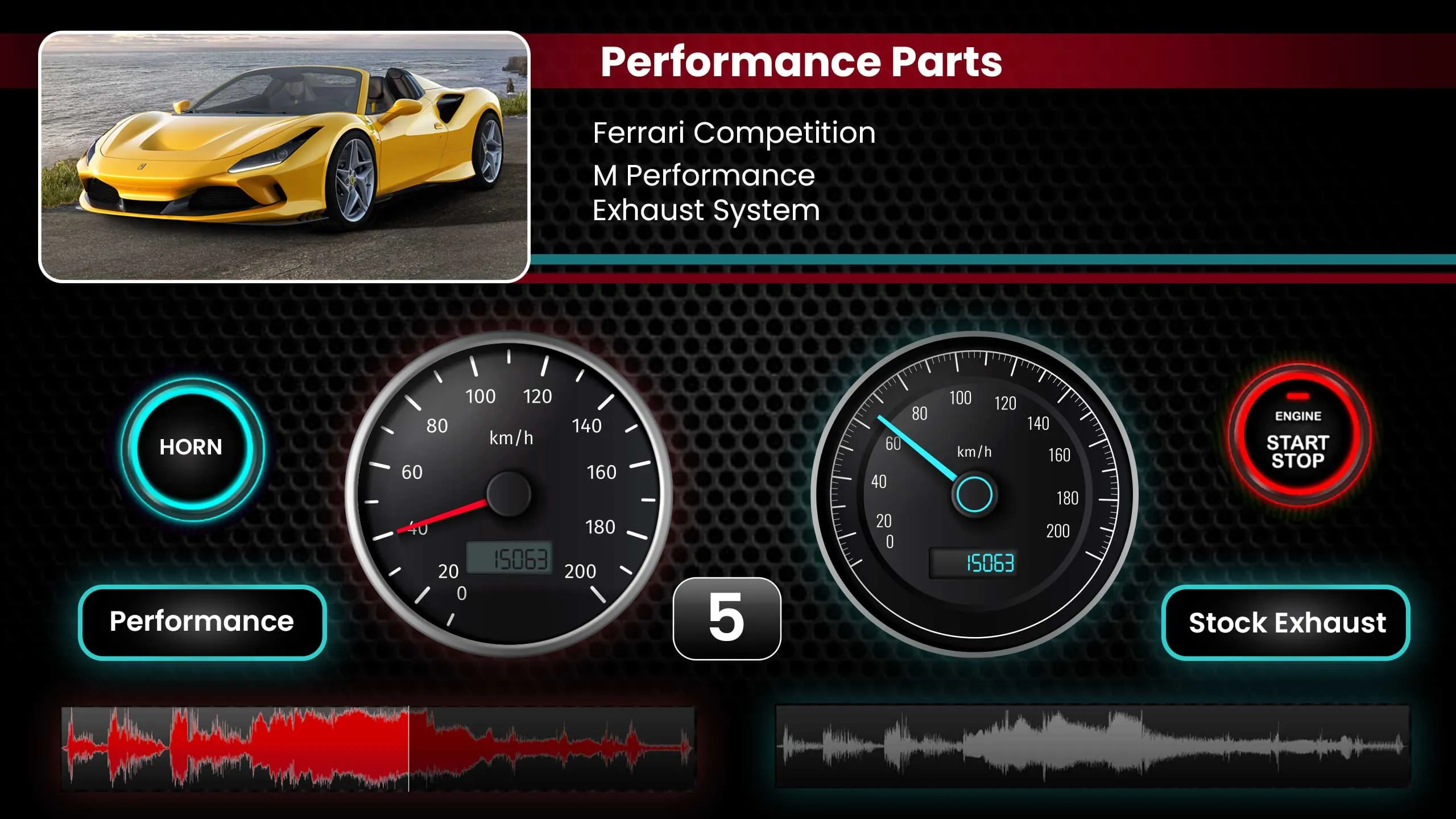 Car Engine Sounds - Gas Pedal