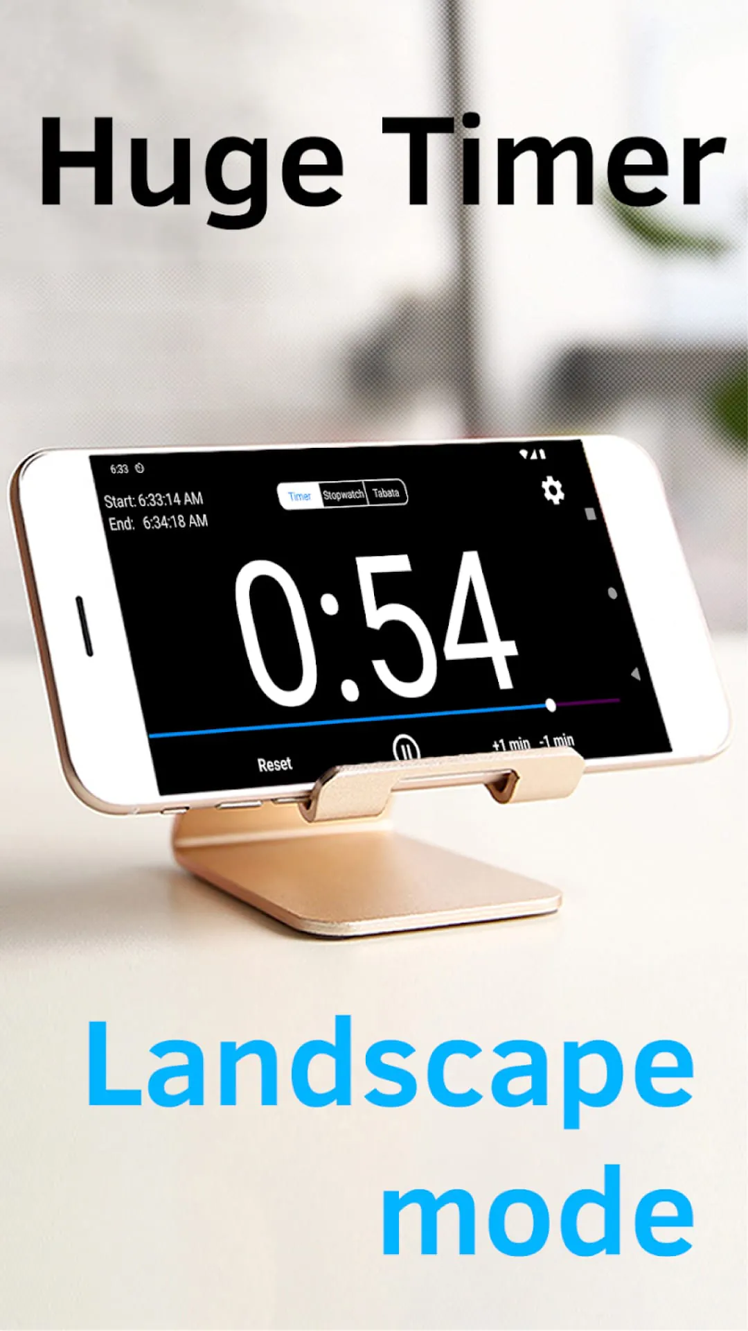 Huge Timer Stopwatch Tabata