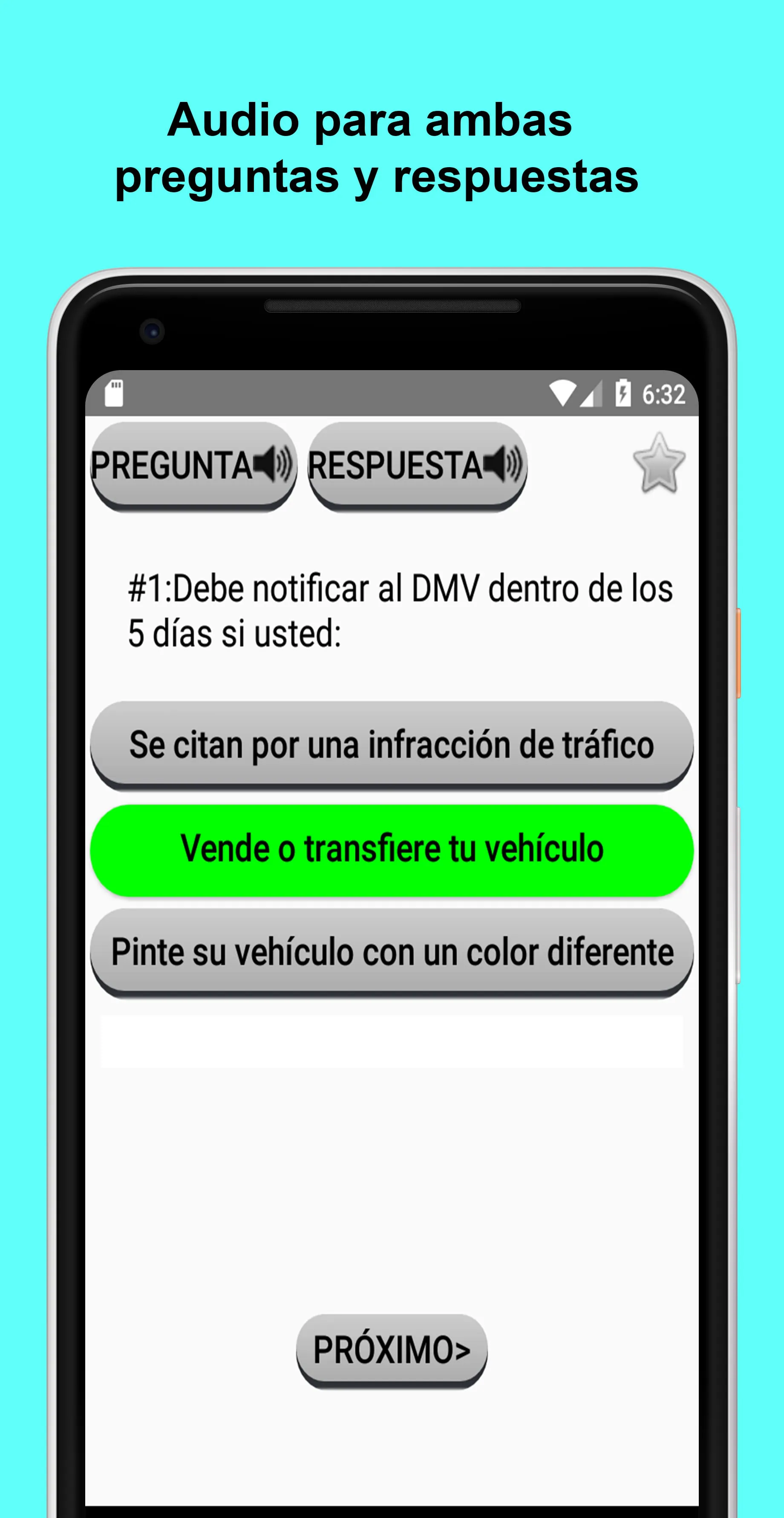 Examen de manejo DMV CA 2024