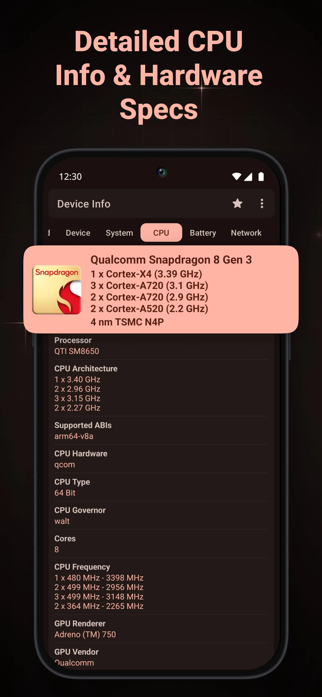 Device Info: System & CPU Info