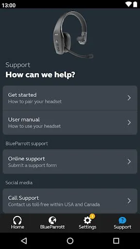 BlueParrott App