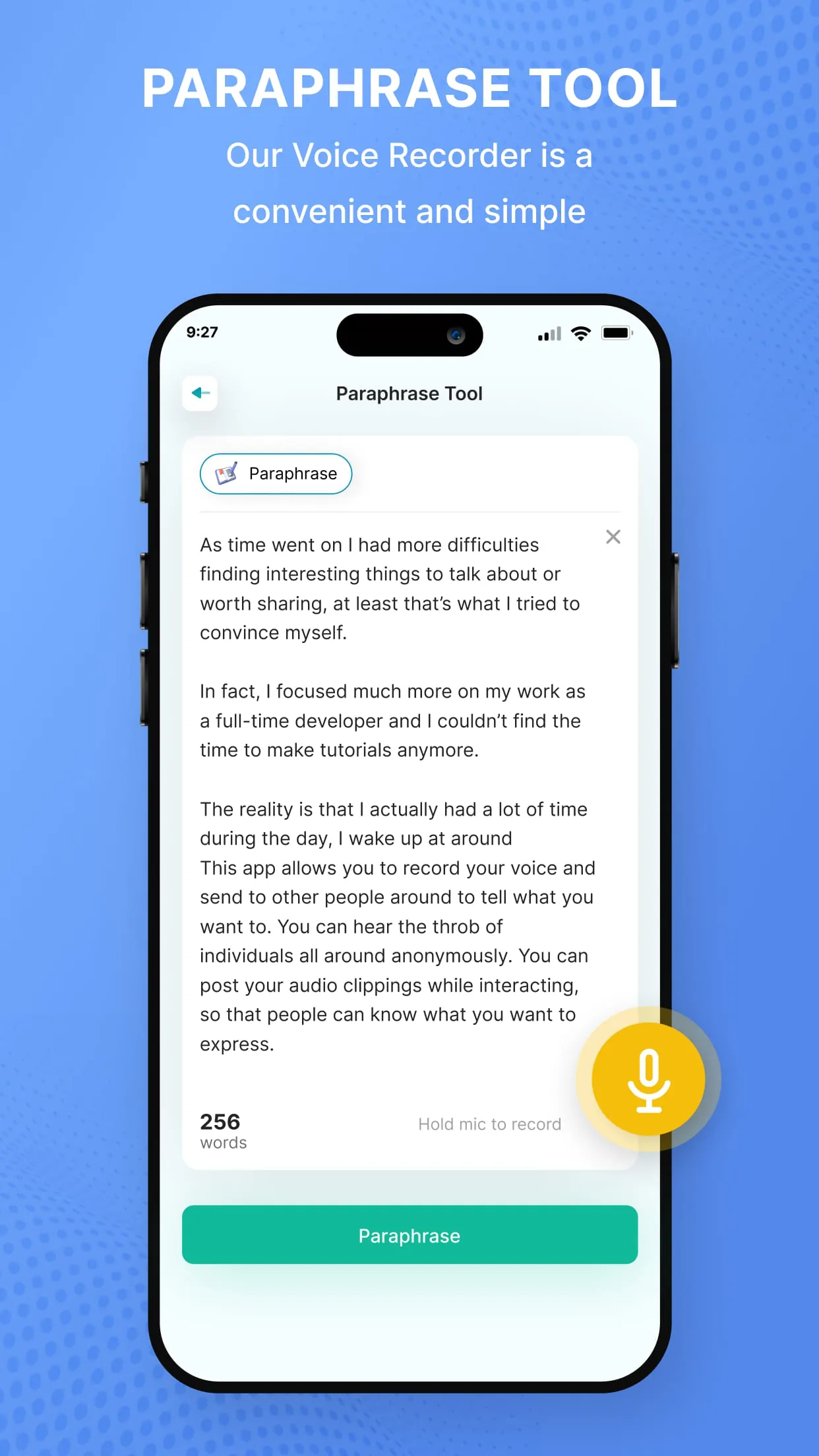 Paraphrasing Tool