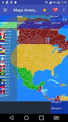 Map of North America