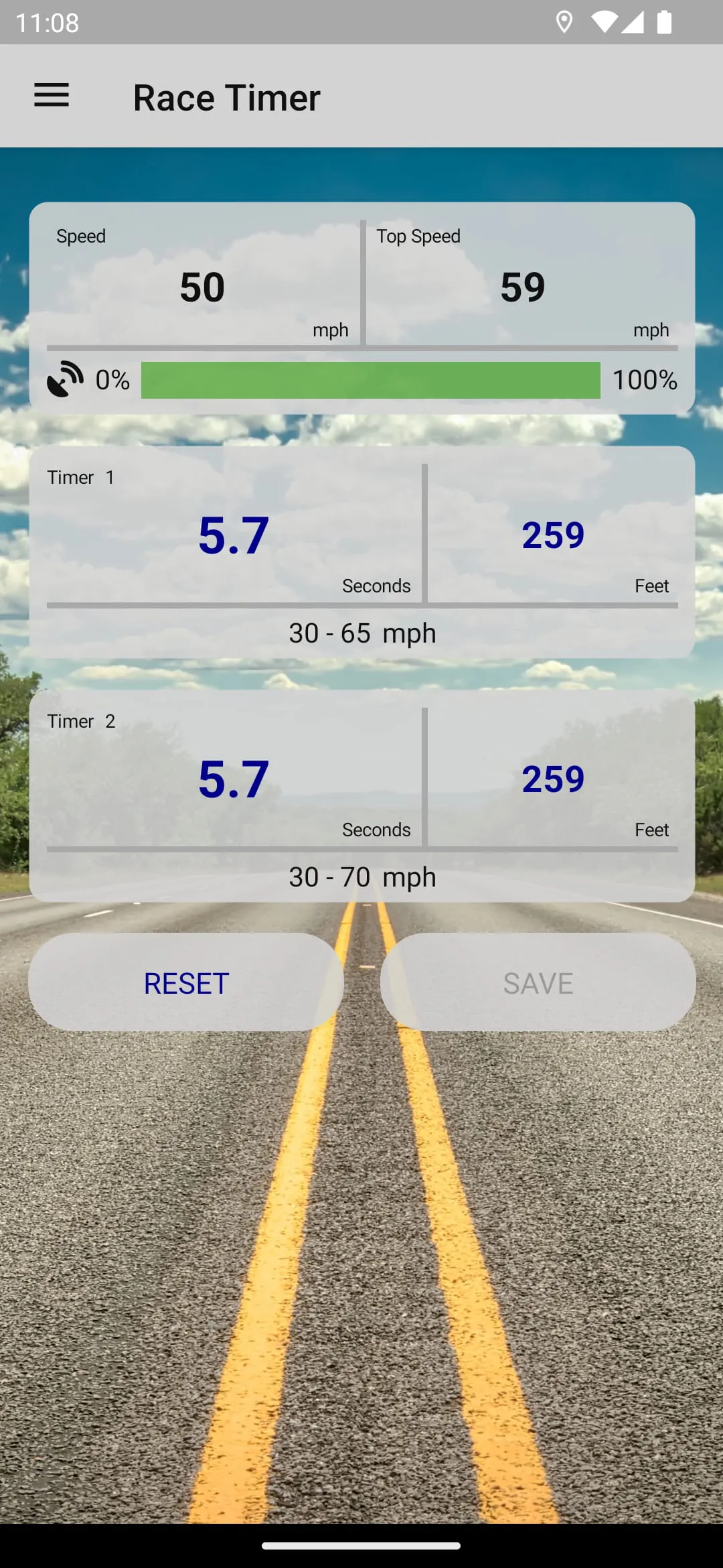 GPS Race Timer