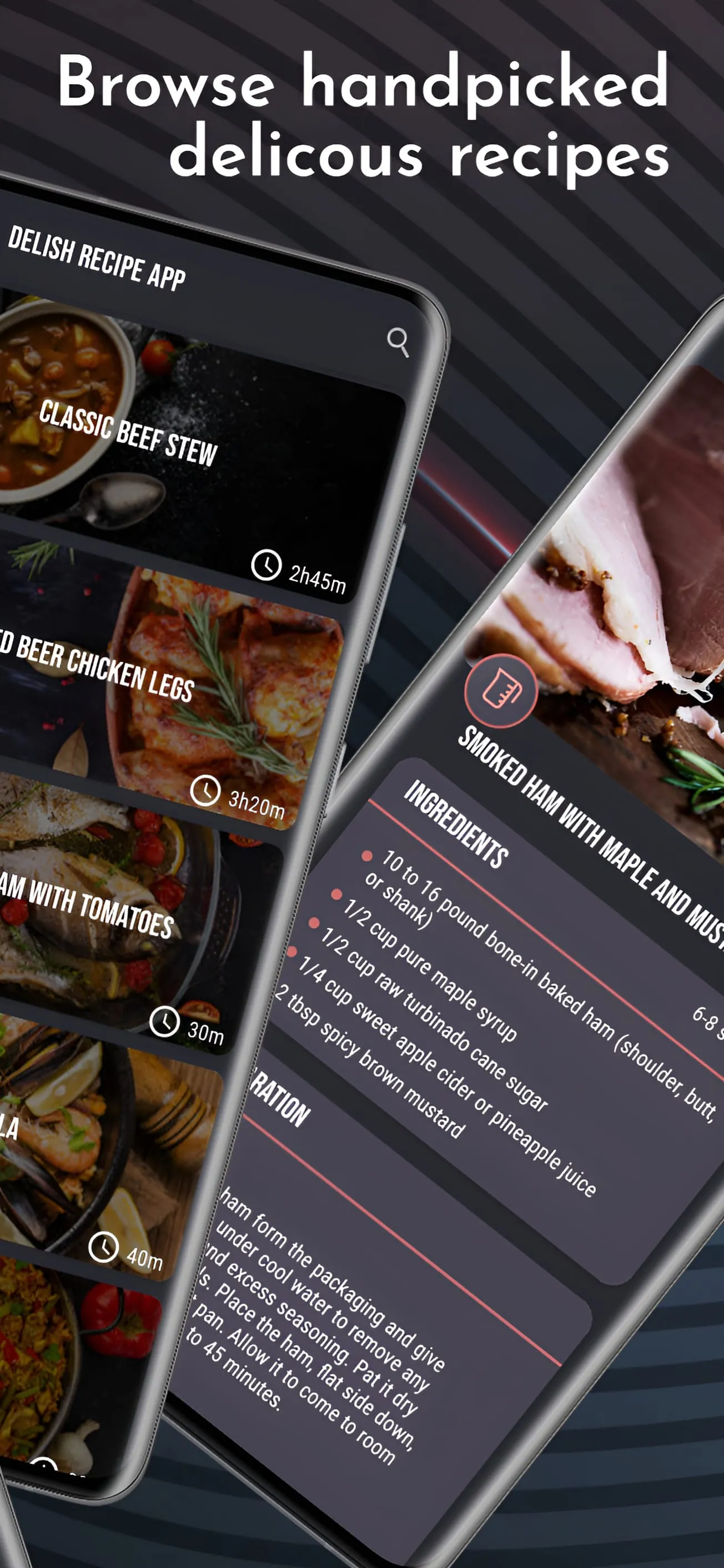 Delish recipe app