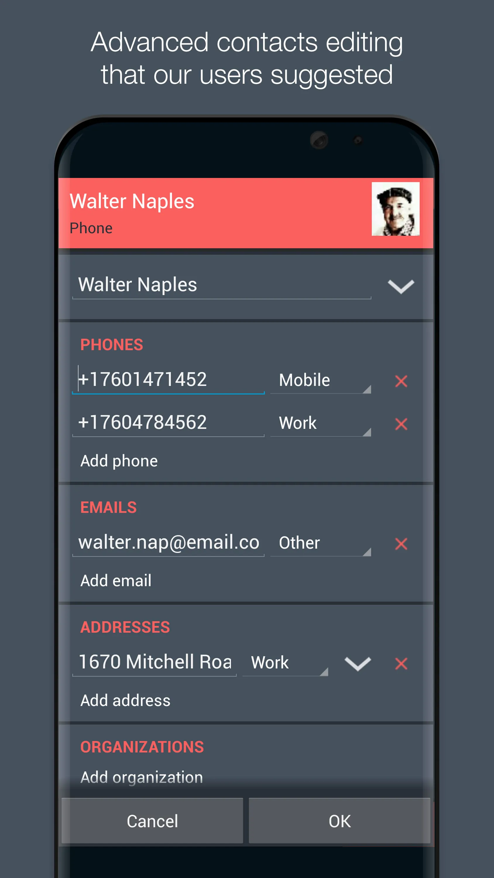 Contacts Optimizer