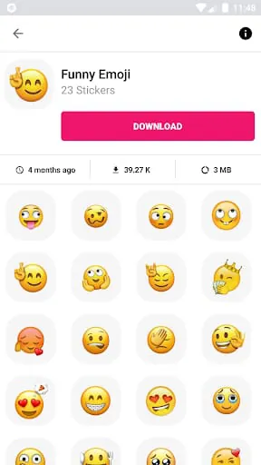 3D Emojis Stickers - WASticker