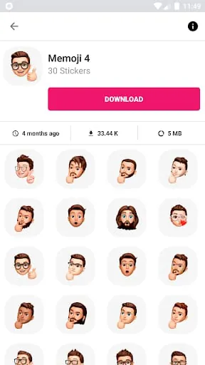 3D Emojis Stickers - WASticker