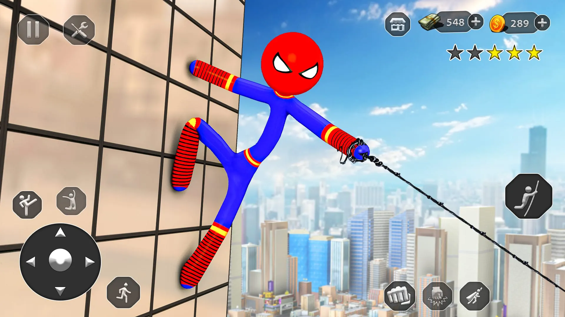 Stick Rope Hero Superhero Game