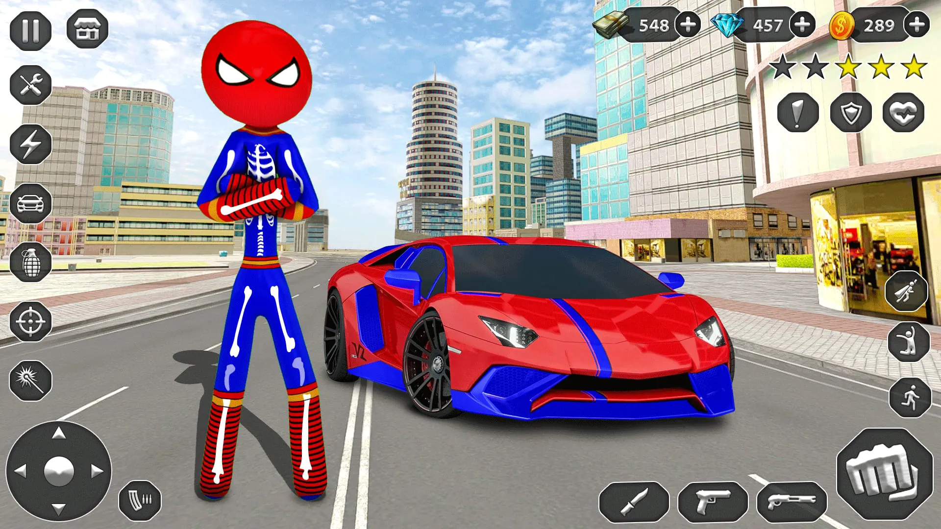 Stick Rope Hero Superhero Game