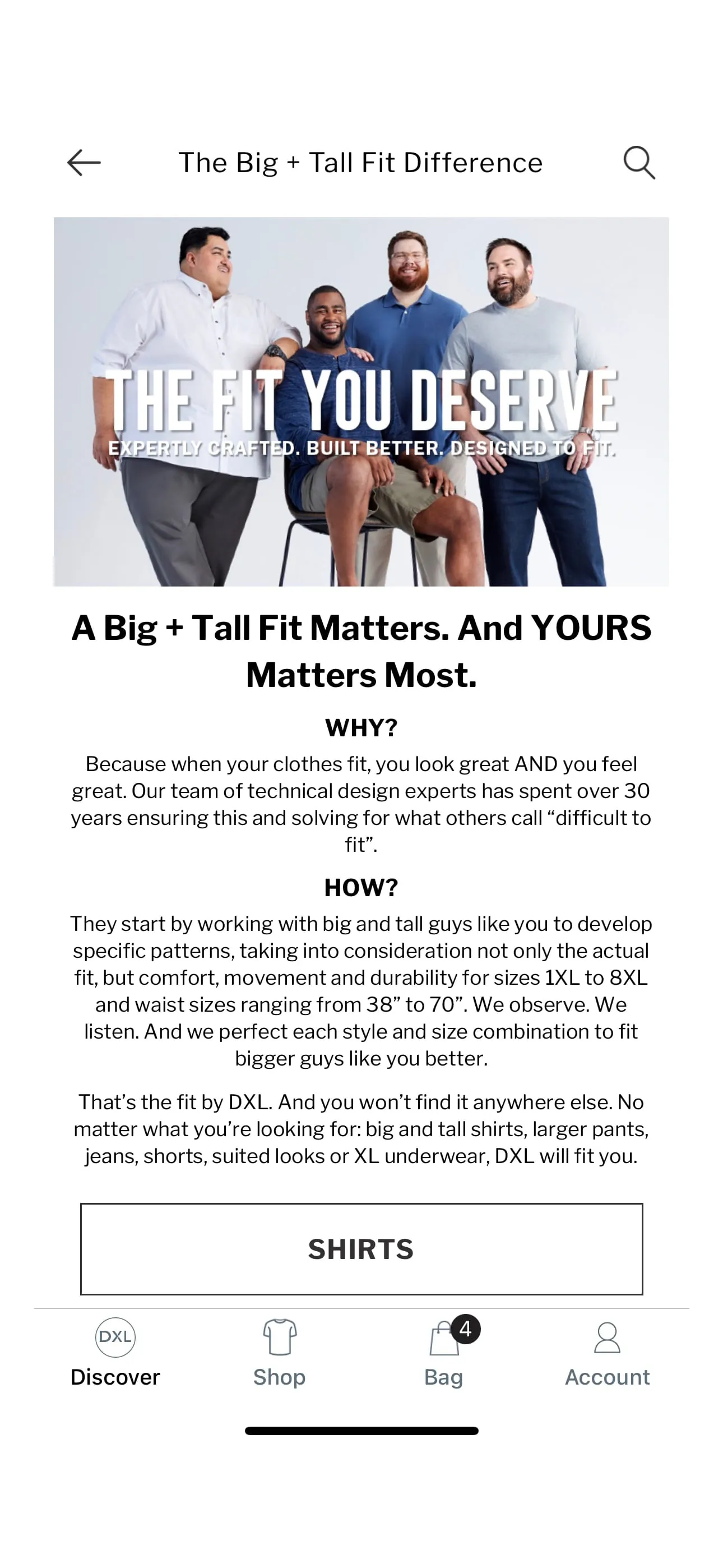 DXL Big + Tall
