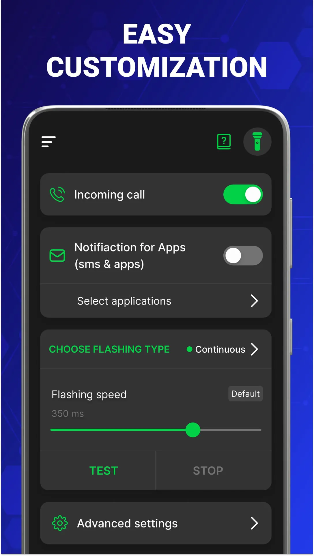 Flash Alert & Led Flashlight