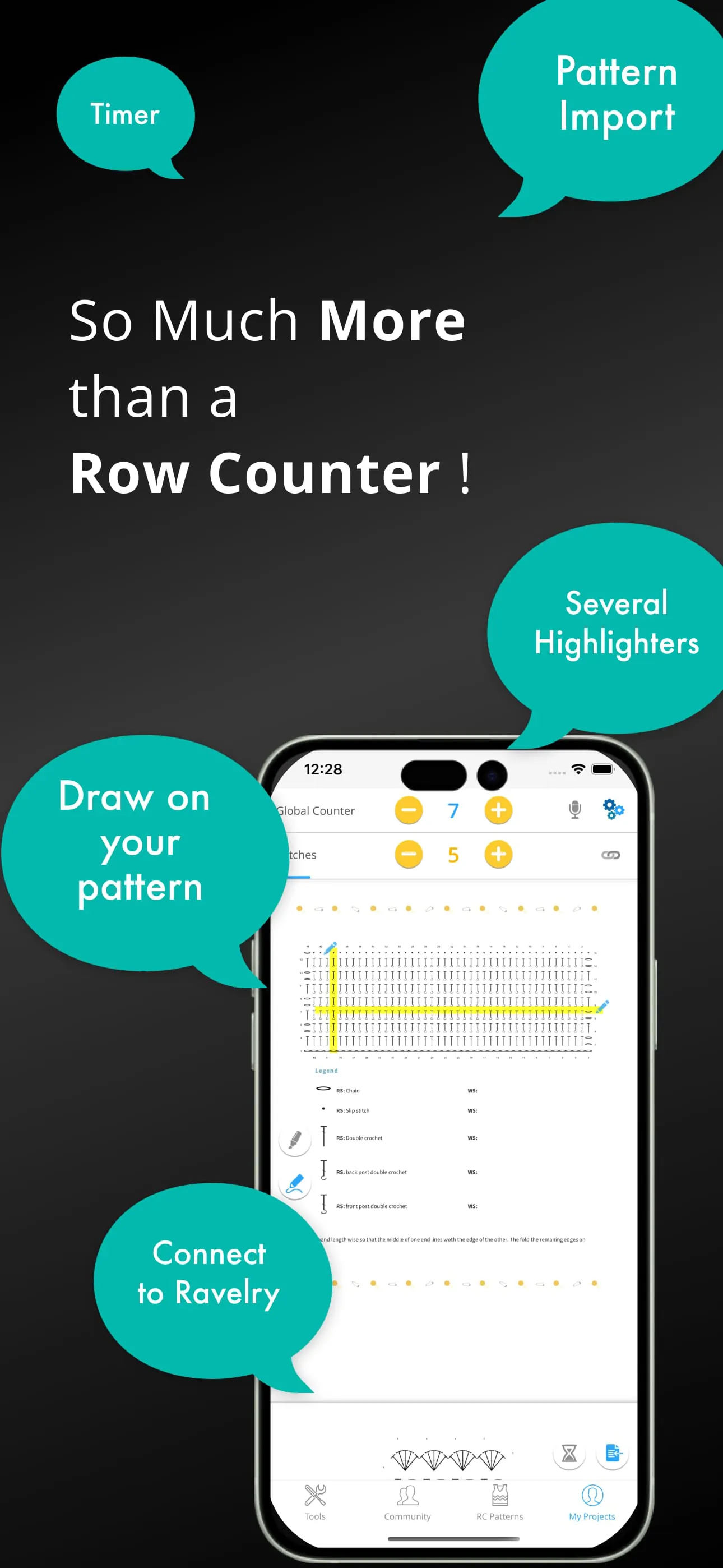 My Row Counter: Knit & Crochet