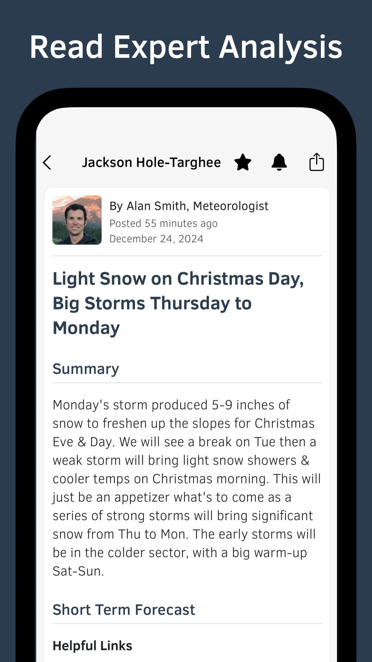 OpenSnow: Snow Forecast