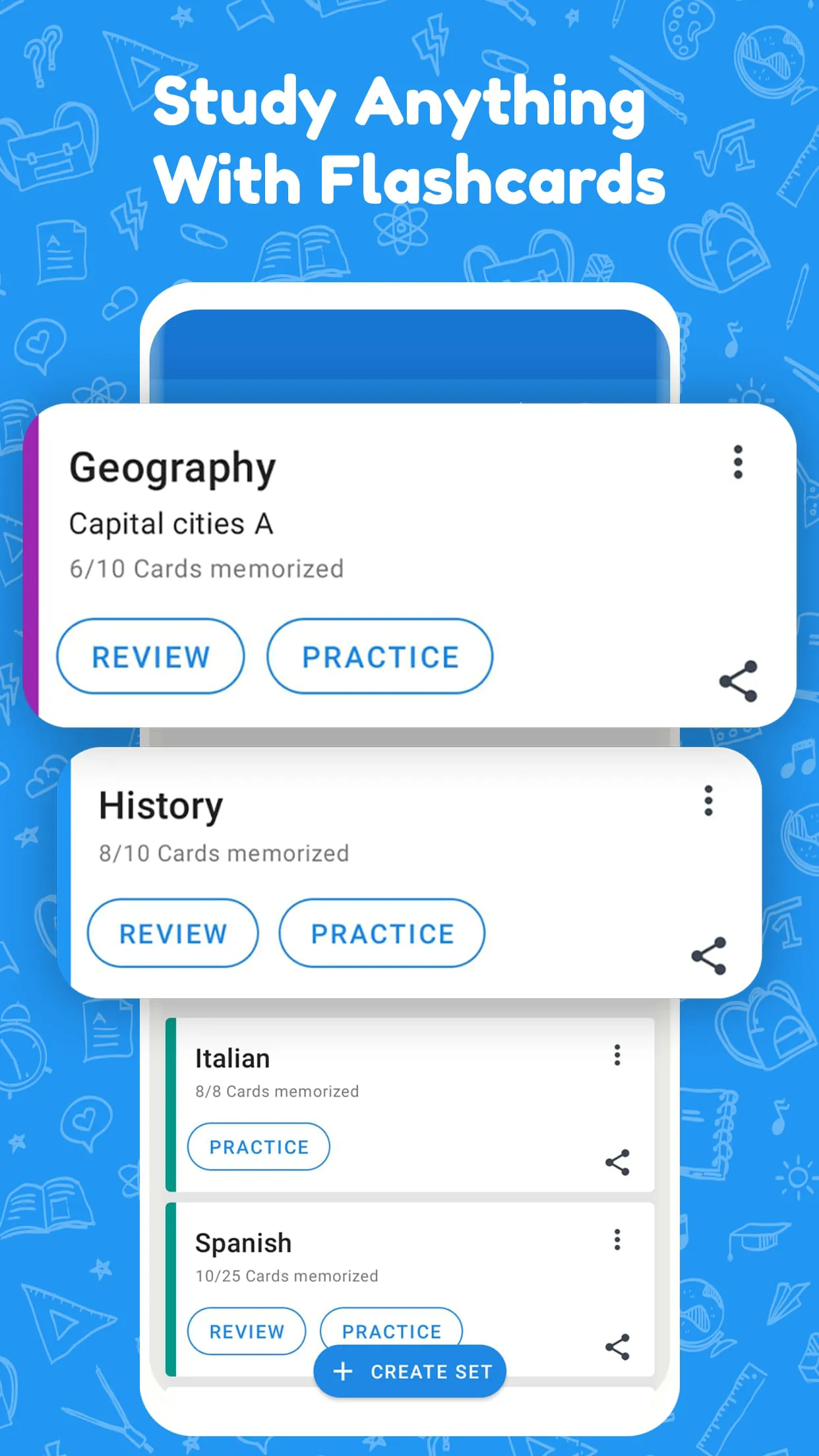 Flashcards World