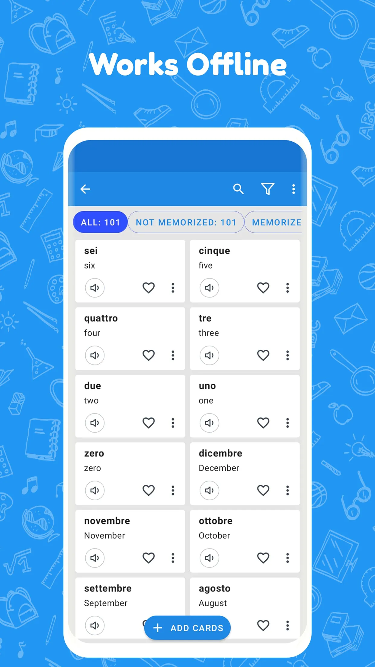 Flashcards World