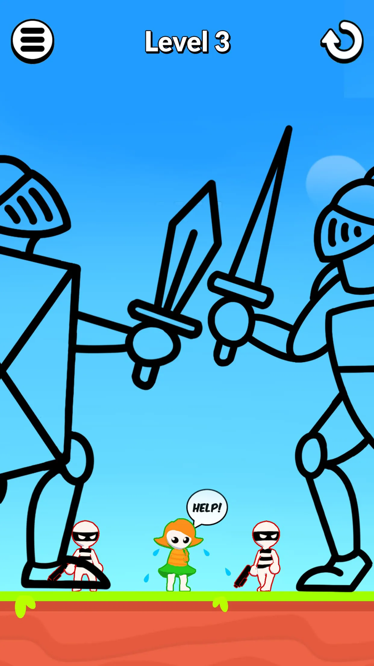 Draw Hero 3D: Draw Your Weapon