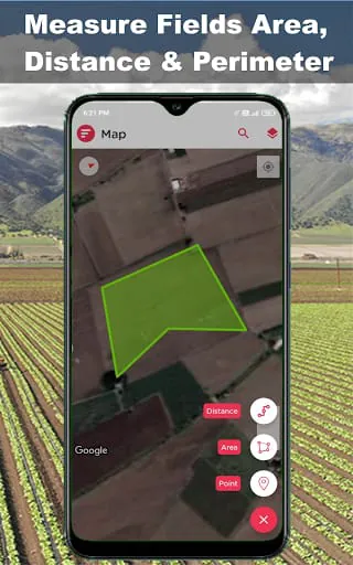 GPS Fields Area Measure Tool