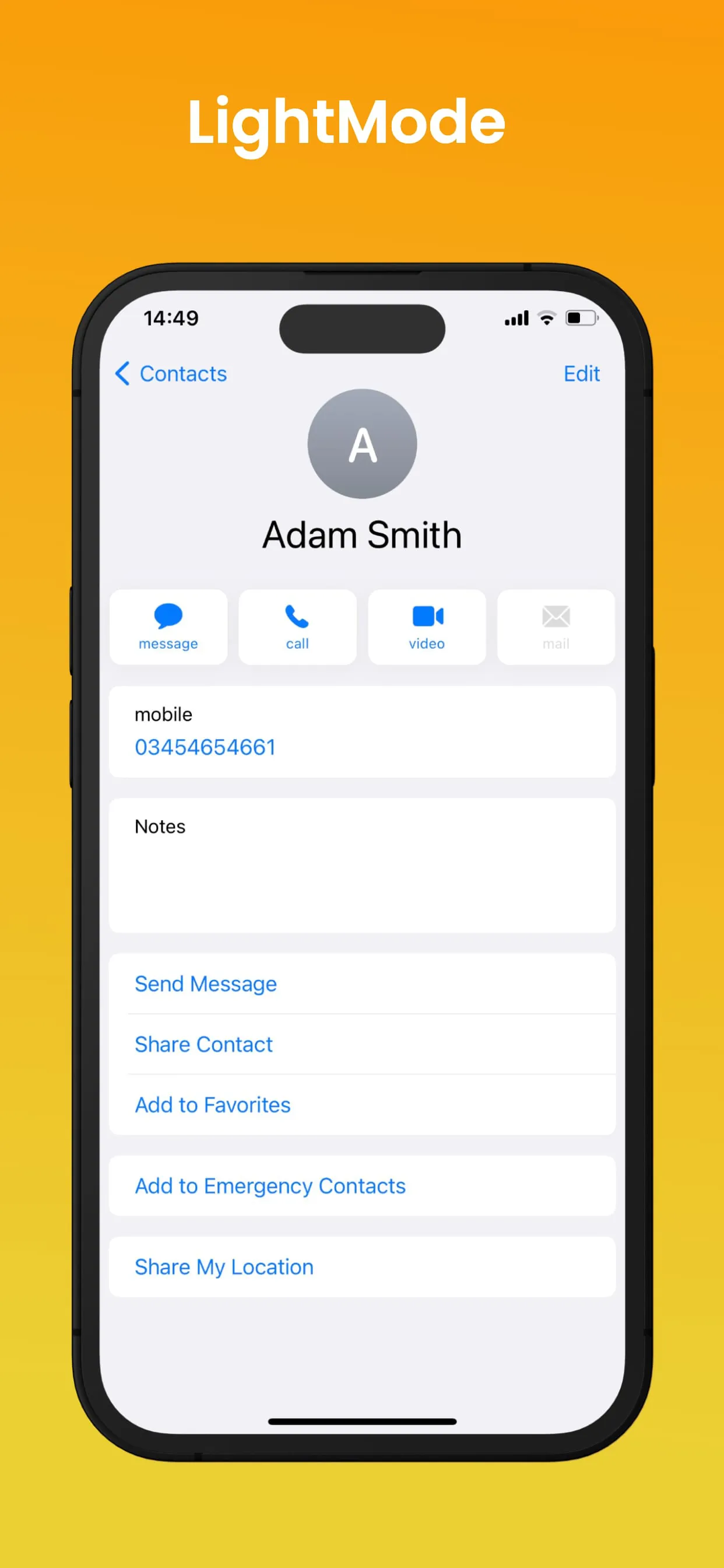 iContacts – OS 17 Contacts