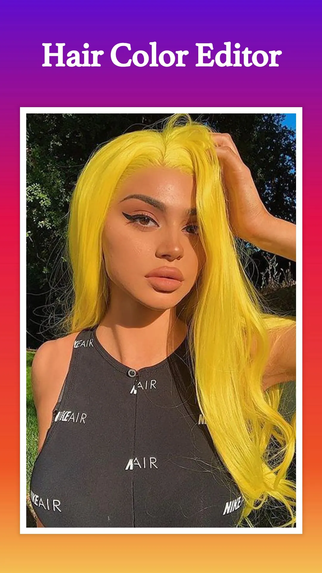 Hair color editor changer
