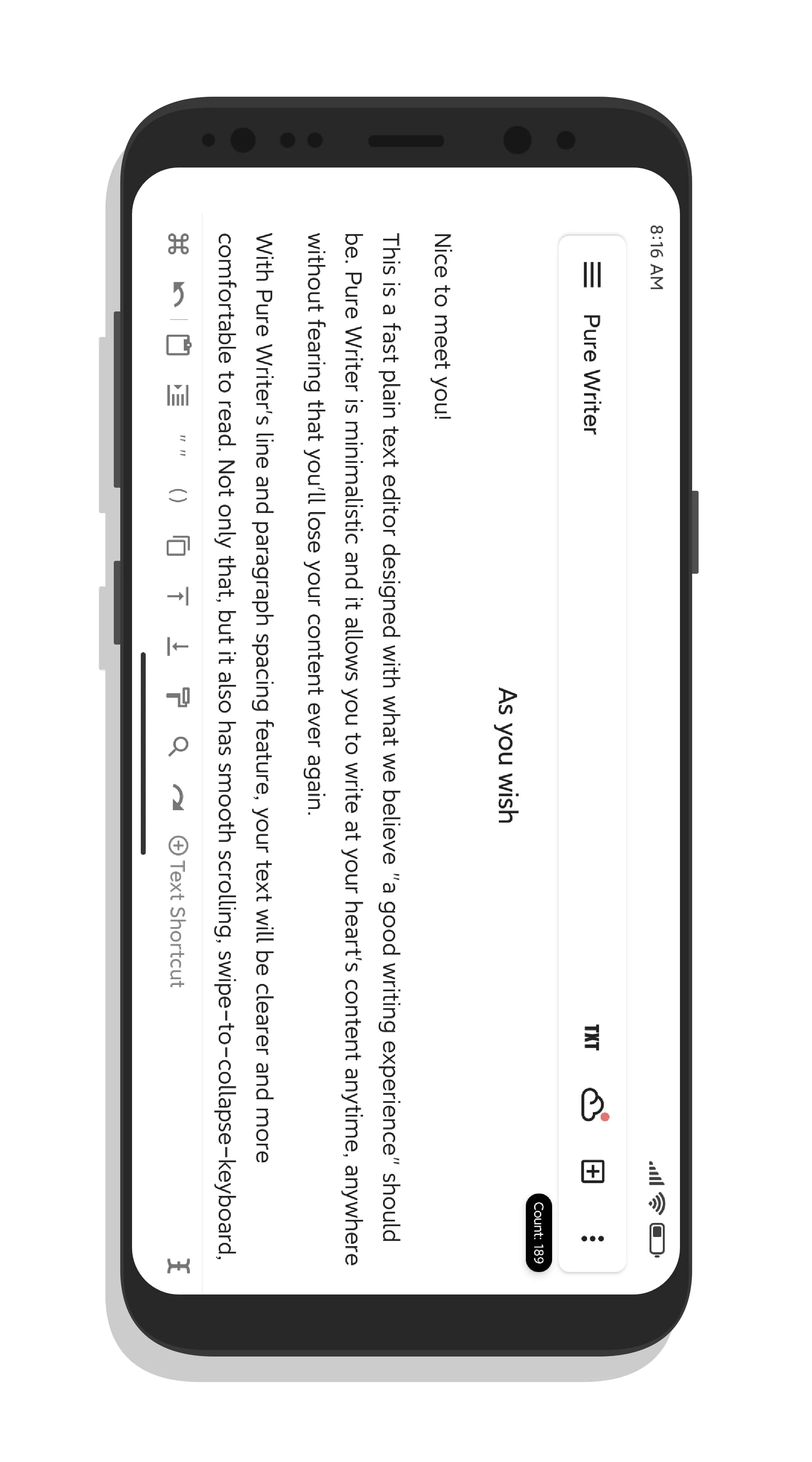 Pure Writer - Writing & Notes