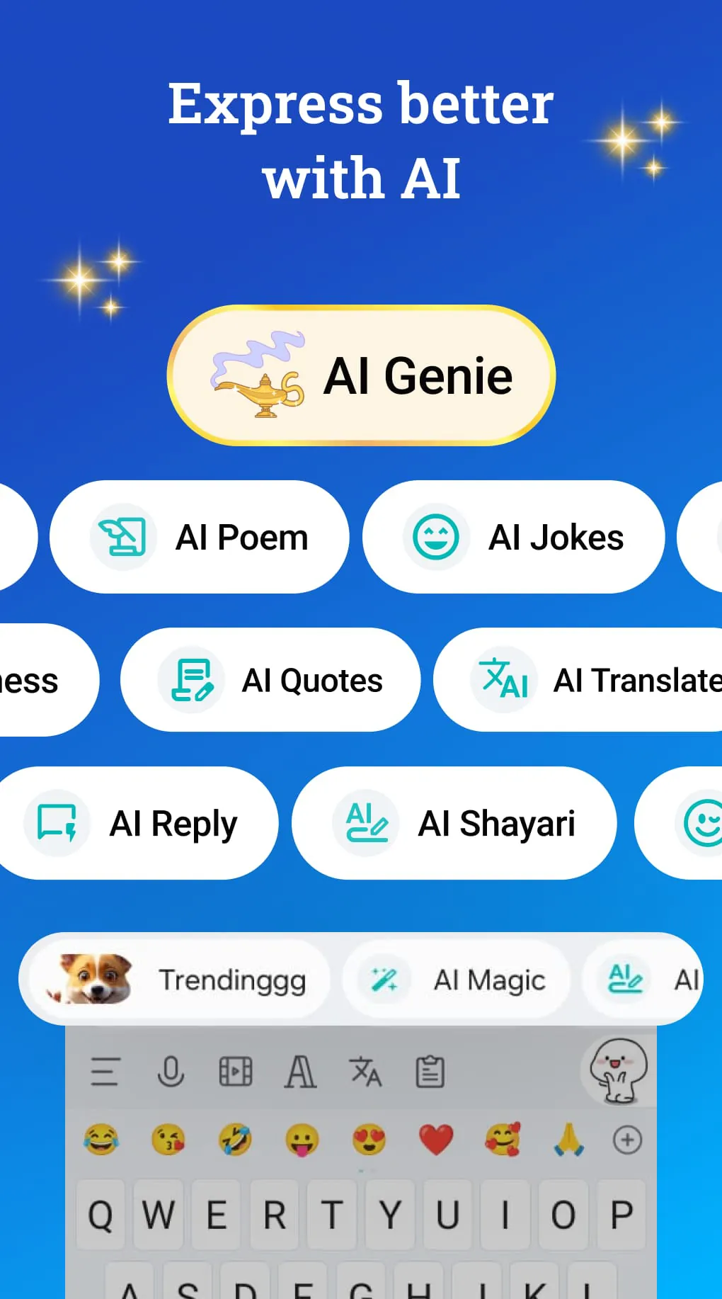 Bobble AI Keyboard Memes, Gifs