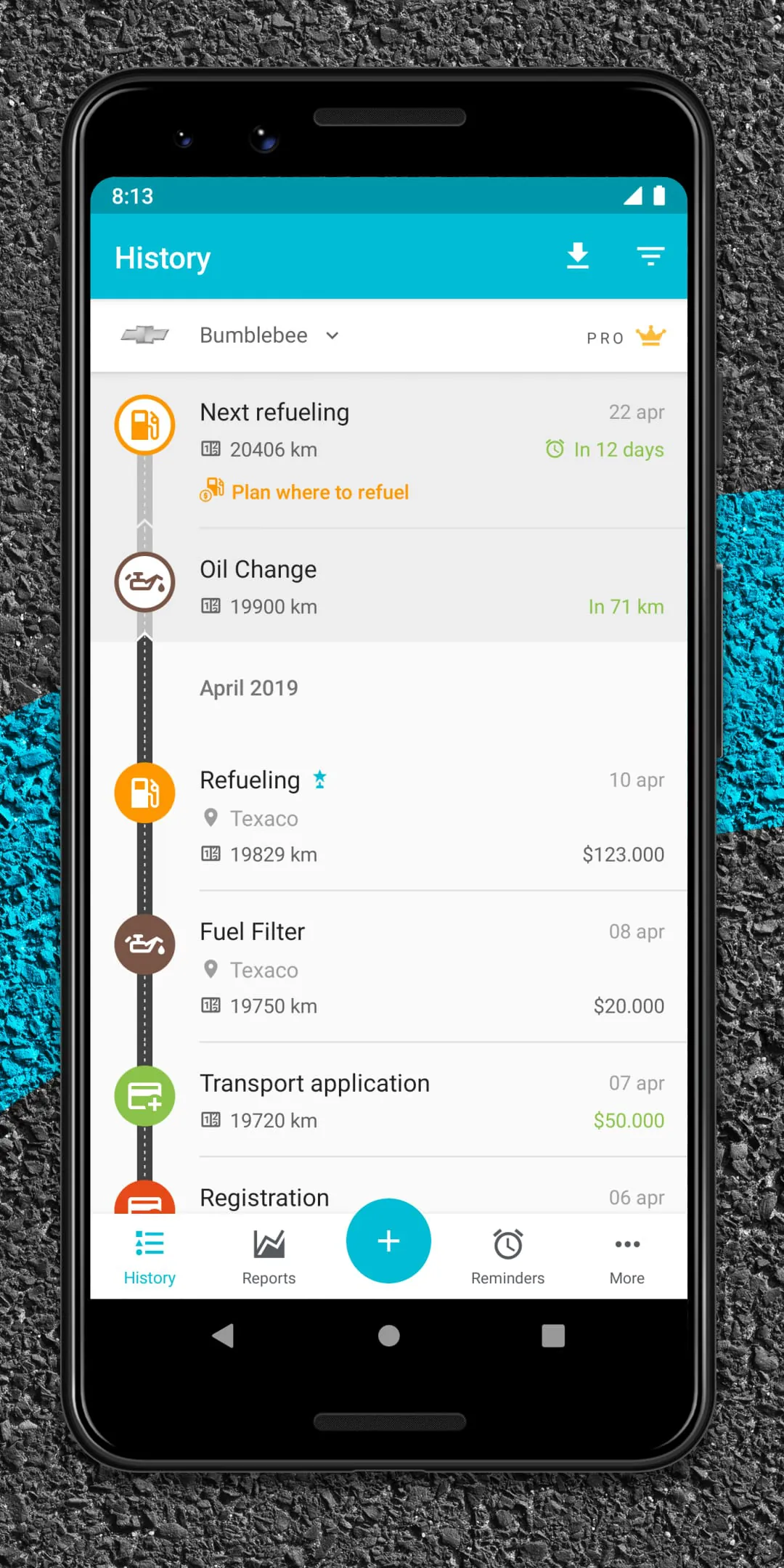Drivvo - car management