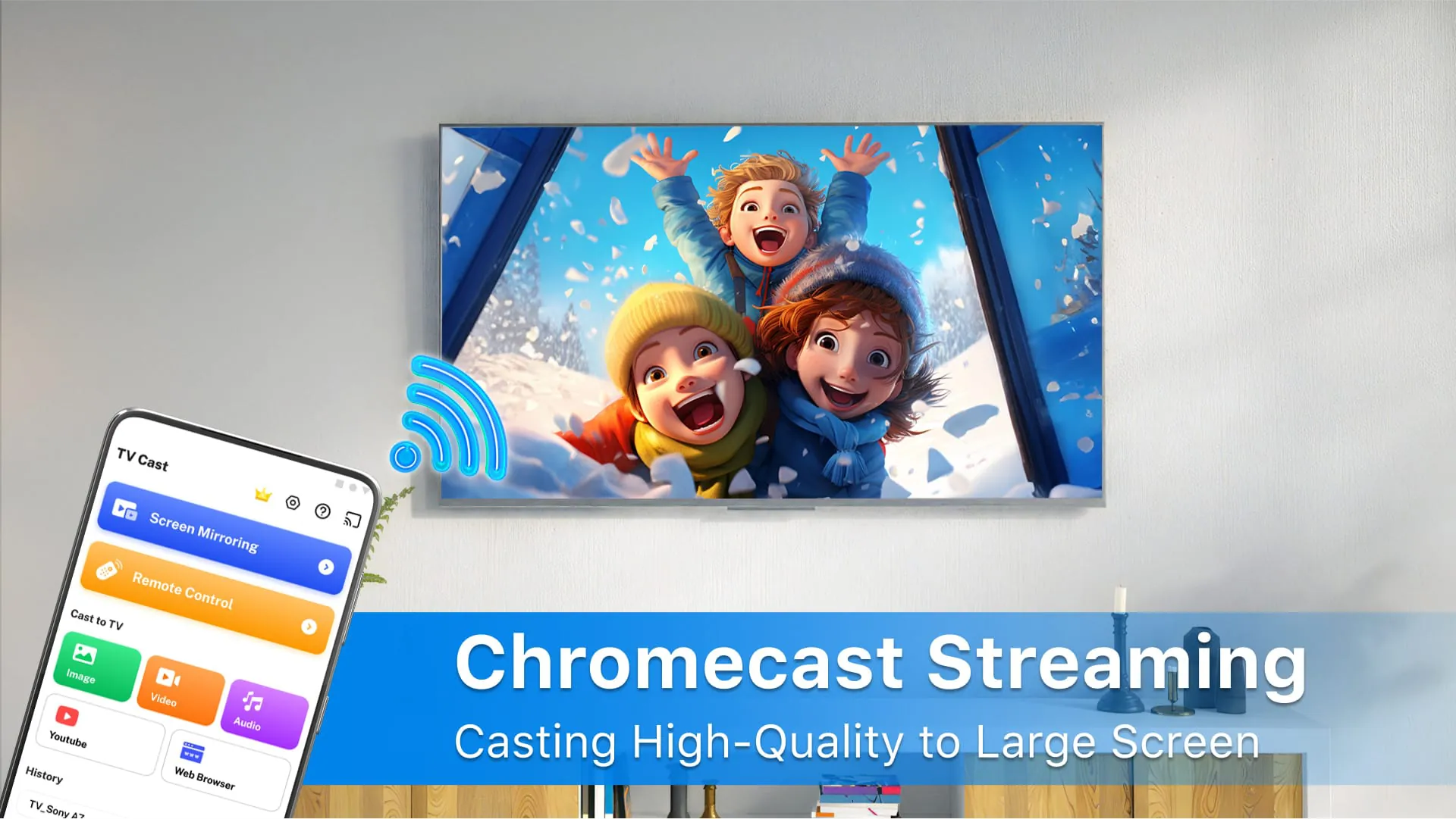 Cast to TV - Screen Mirroring